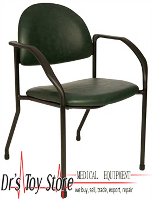 Waiting Room Chair with Arms *1200 Shown in Forest Green Dr's Toy Store