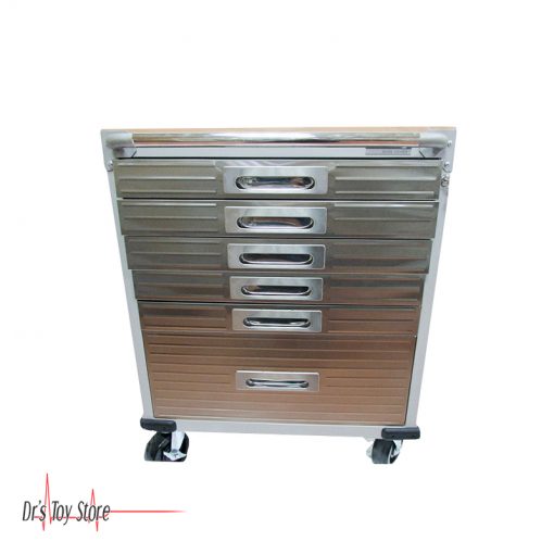 DTS Crash Cart 6 Drawer Rolling Cabinet