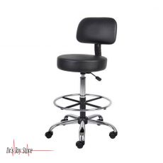 Gas Lift Lab Stool with Back Support