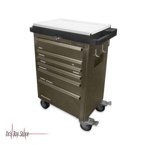 Kobalt Medical Cart 6-Drawer Stainless Steel Tool Cabinet
