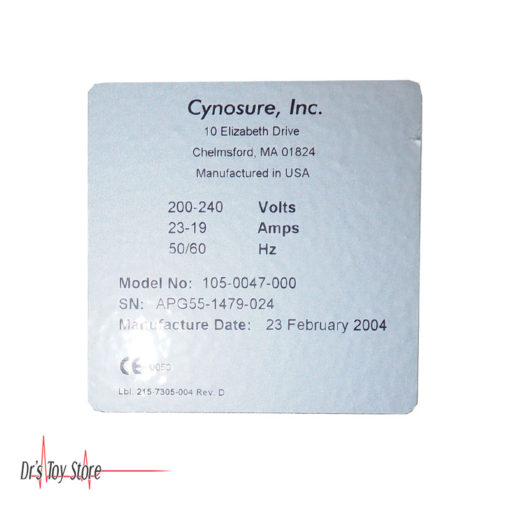 Cynosure Apogee 5500 Alexandrite Laser 755 nm - Image 5
