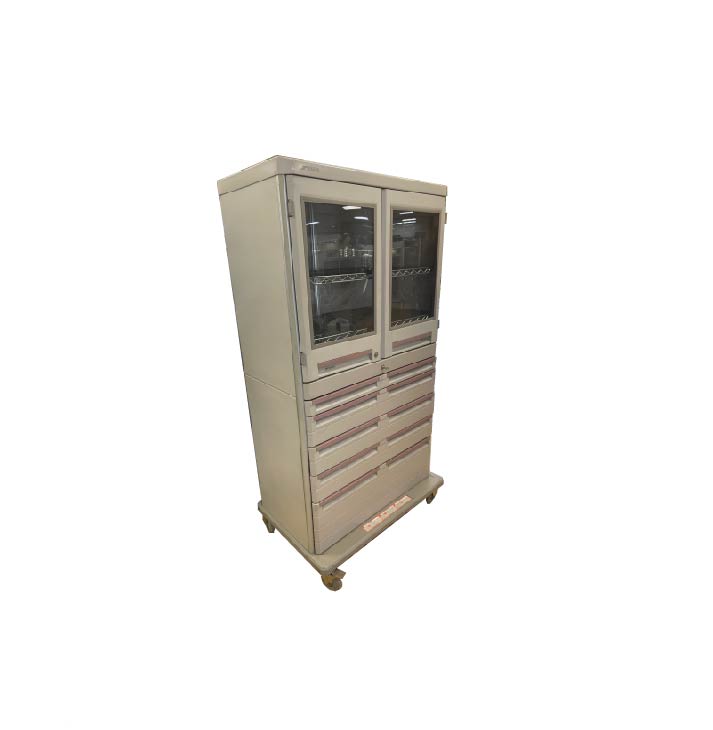 Metro SXRD76MXD6 Starsys XD Extra Deep Mobile Supply Cabinet, Double Wide, Solid Doors, Code Locking